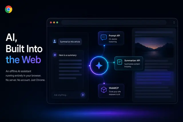 Building an Offline AI Assistant with Chrome Prompt API, Summarizer API, and WebMCP